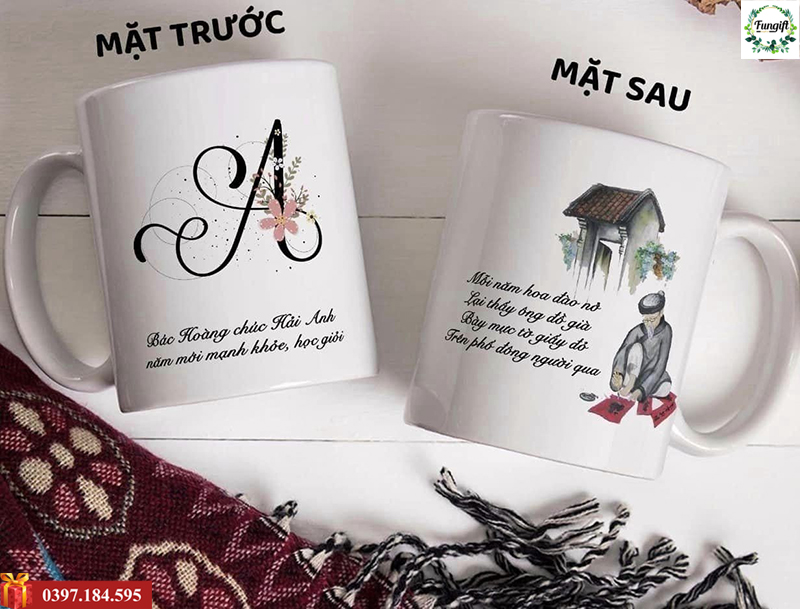 Các mẫu cốc sứ in hình ảnh tặng cô giáo
