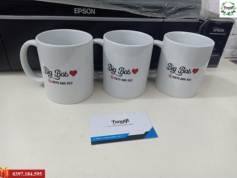 Cốc sứ in logo theo yêu cầu