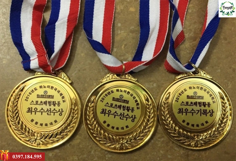 Huy chương cao cấp in logo