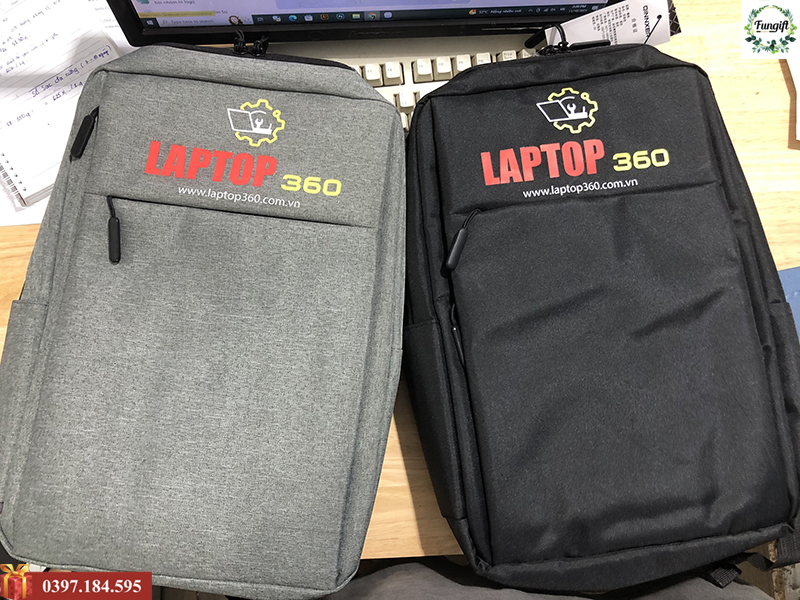 In balo cho laptop 360 theo yêu cầu