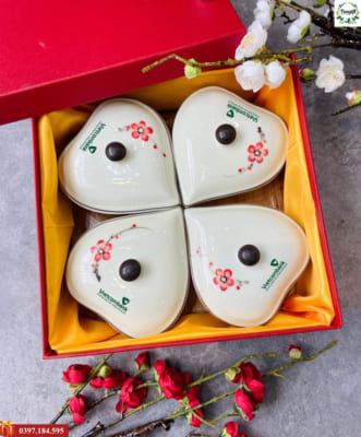 Khay mứt sứ Bát Tràng