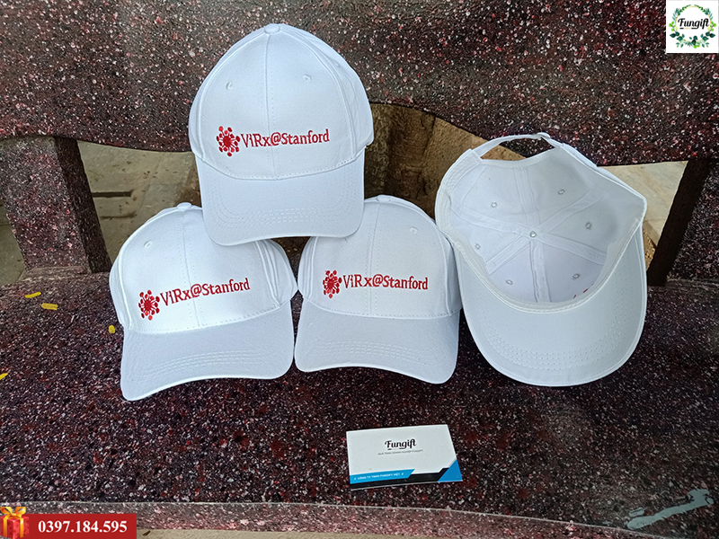 Thêu logo Virx-Stanford lên mũ bảo hiểm