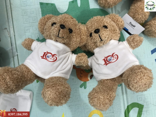 Xưởng may gấu bông in logo theo thiết kế riêng