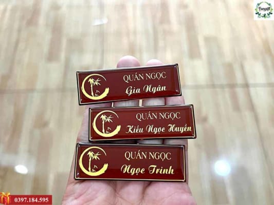 Làm bảng tên nhân viên Hưng Yên