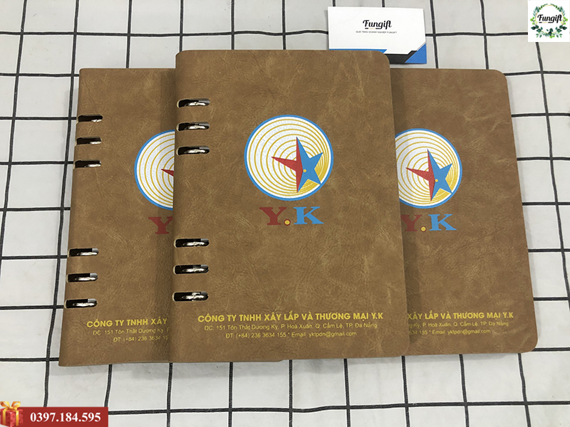 Nhận đặt làm sổ da in logo theo yêu cầu