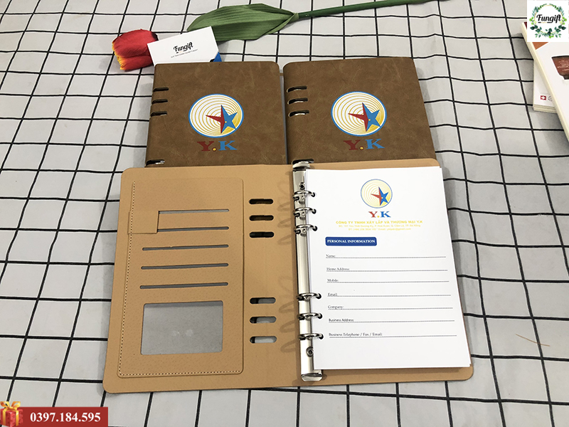 Sổ da cá nhân nhỏ gọn, tiện lợi