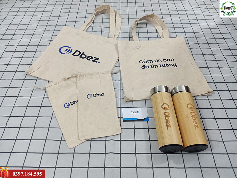 Túi vải canvas in logo theo yêu cầu làm quà tặng