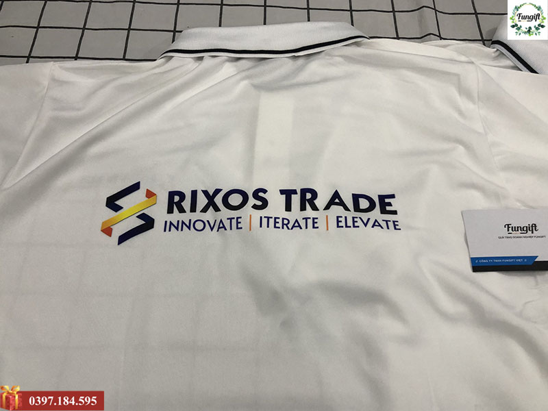 áo thun đồng phục in logo cho Rixos Trade
