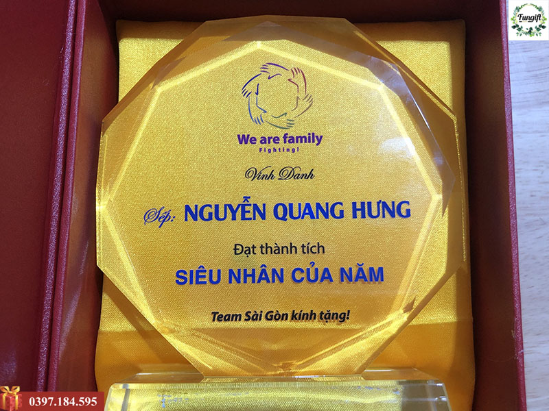 Biểu trưng pha lê in logo