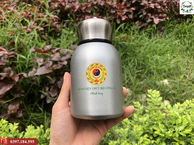 Bình giữ nhiệt in logo bệnh viện y học cổ truyền