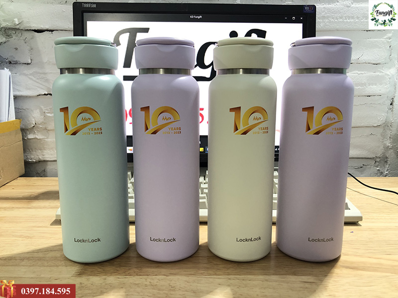 Bình giữ nhiệt in logo theo yêu cầu