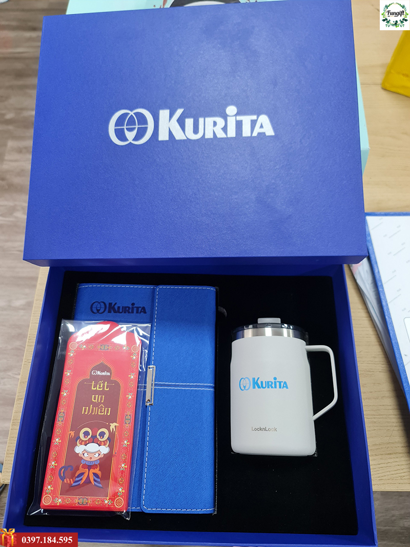 Bộ giftset quà tặng doanh nghiệp in logo theo yêu cầu