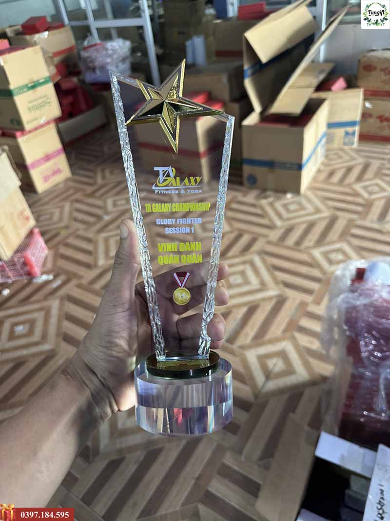 Các mẫu cúp pha lê vinh danh sang trọng