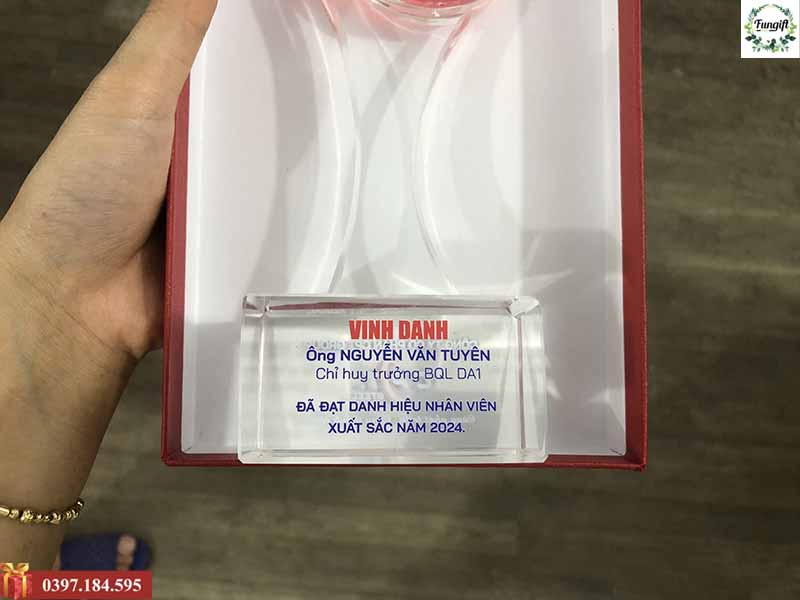 Chuyên cung cấp cúp vinh danh in theo yêu cầu