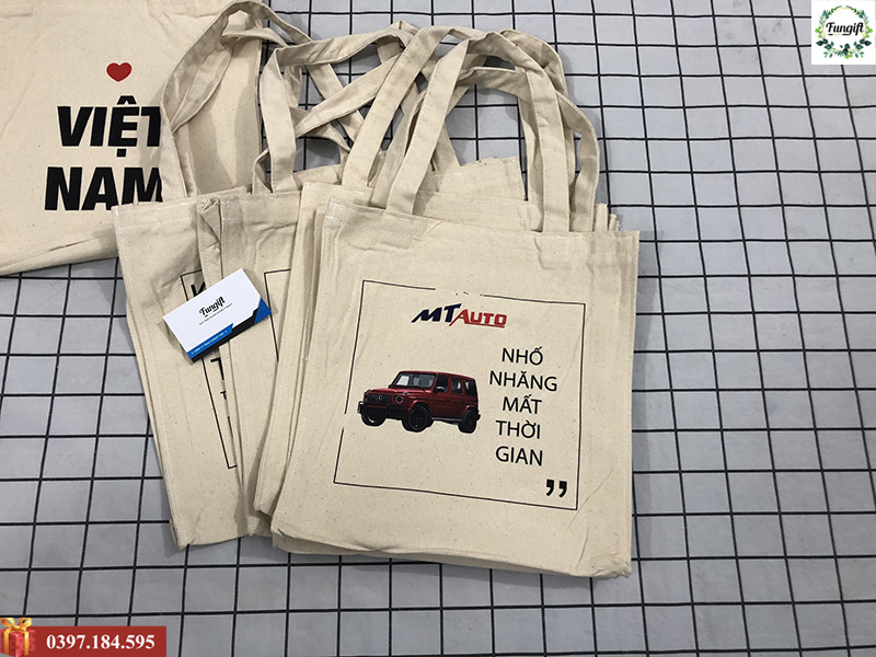 Cơ sở sản xuất túi vải canvas in logo giá rẻ