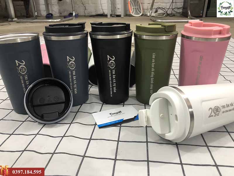 Cốc giữ nhiệt coffee in logo theo yêu cầu