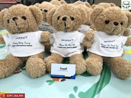 Cung cấp gấu bông teddy in logo số lượng lớn