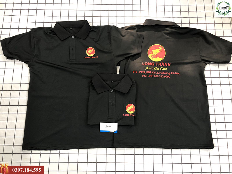 Đồng phục áo polo có cổ in logo theo yêu cầu