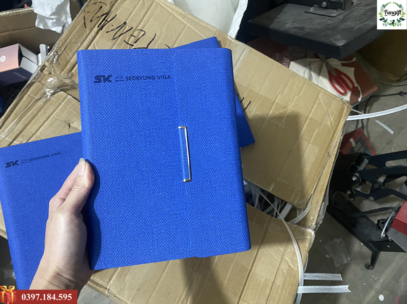 Sản xuất sổ da in logo theo yêu cầu