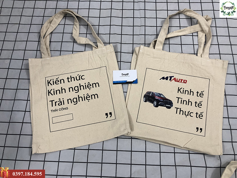 Túi vải canvas in logo giá rẻ