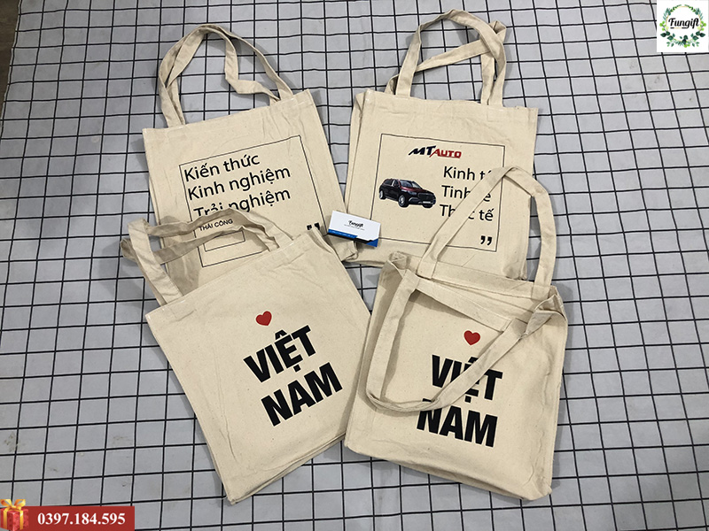 Túi vải canvas in logo