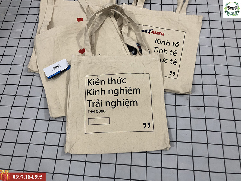 Xưởng may túi vải in logo giá rẻ Hà Nội