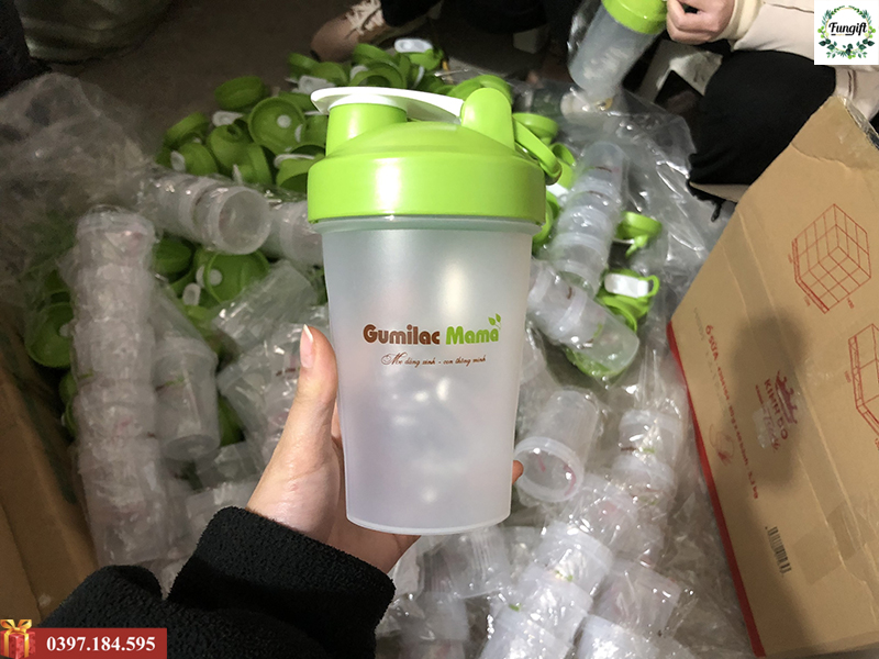 Bình lắc shaker thể thao tập gym in theo yêu cầu