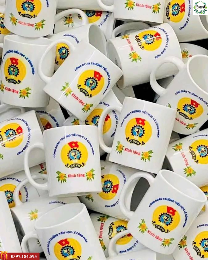 Chuyên Cốc Sứ In Logo Theo Yêu Cầu Làm Quà Tặng Tri Ân