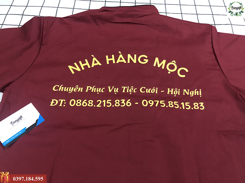 May đồng phục bếp giá rẻ Hà Nội