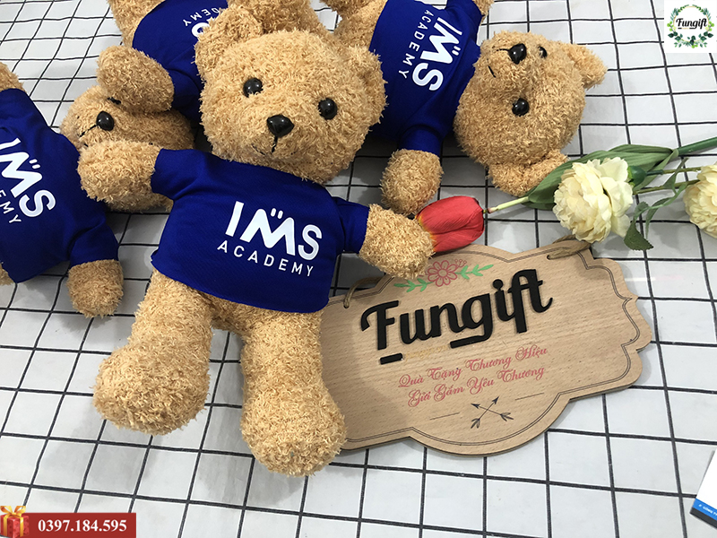 Thú bông in logo theo yêu cầu