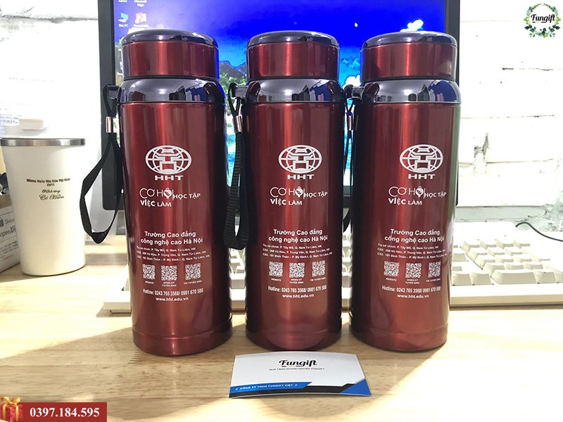 Bình giữ nhiệt in logo làm quà tặng