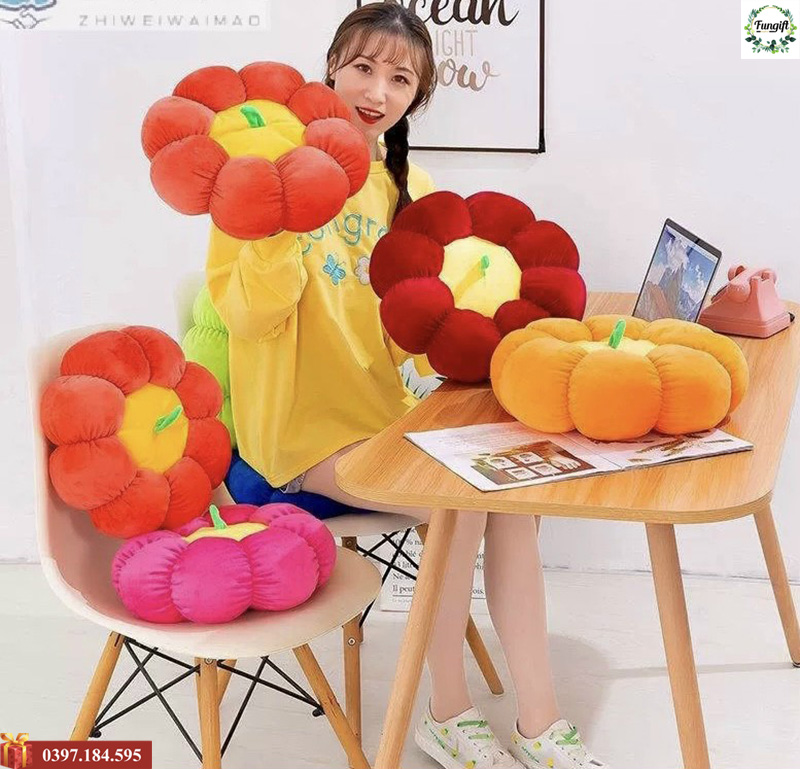 Các mẫu đệm ngồi trái bí kê văn phòng
