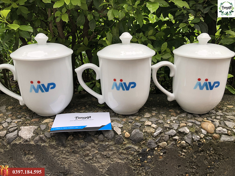 Cốc sứ Bát Tràng in logo theo yêu cầu