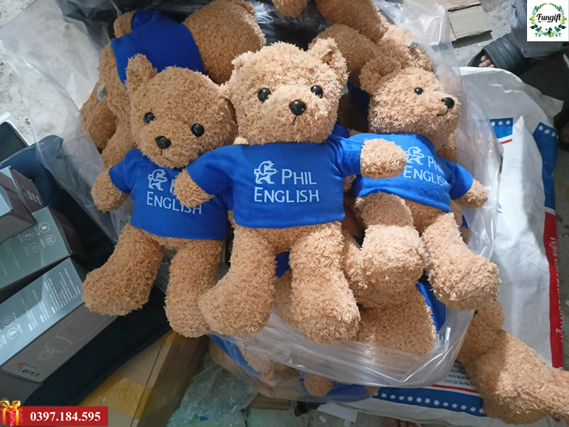 Gấu bông in logo Hà Nội