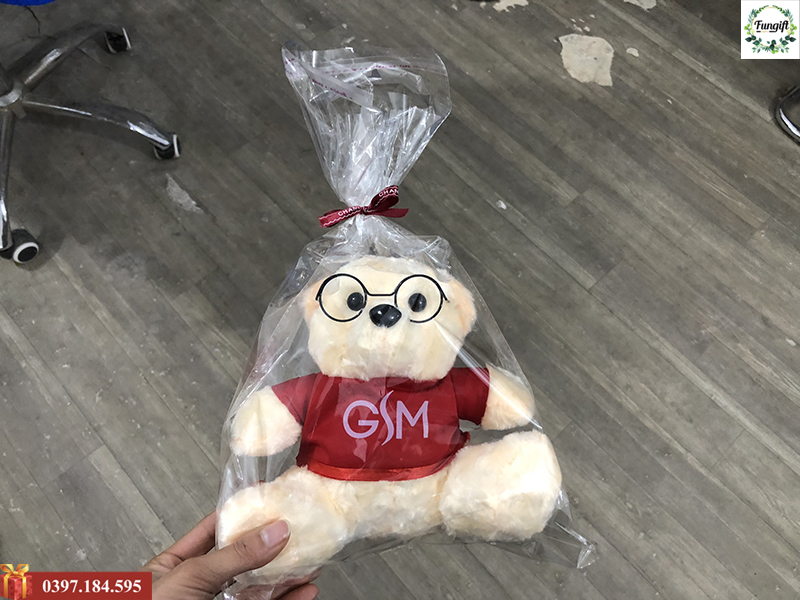 Gấu bông in logo theo yêu cầu