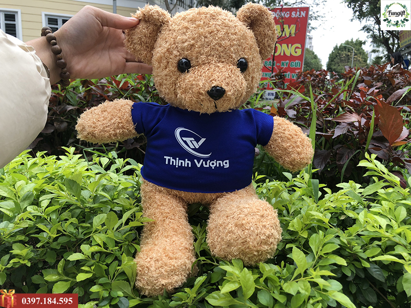 Gấu bông in logo theo yêu cầu