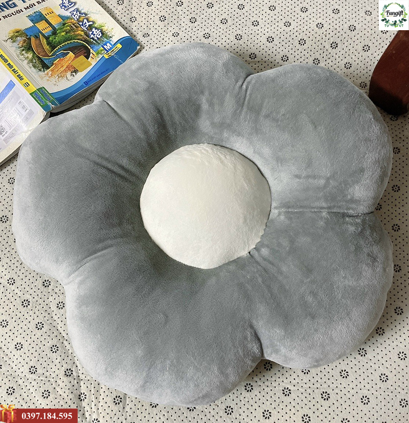 Gối bông hoa trang trí ghế sofa