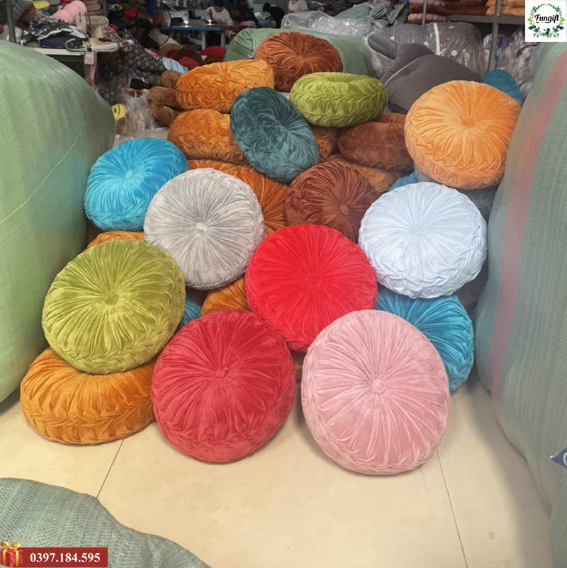 Gối trang trí hình quả bí