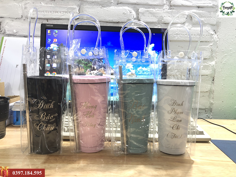 Ly giữ nhiệt quà tặng khắc tên