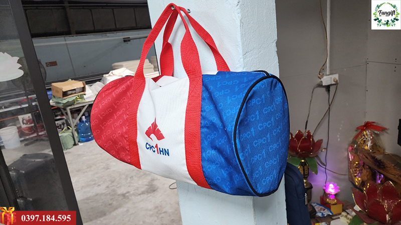 Quà tặng túi trống xách tay in logo