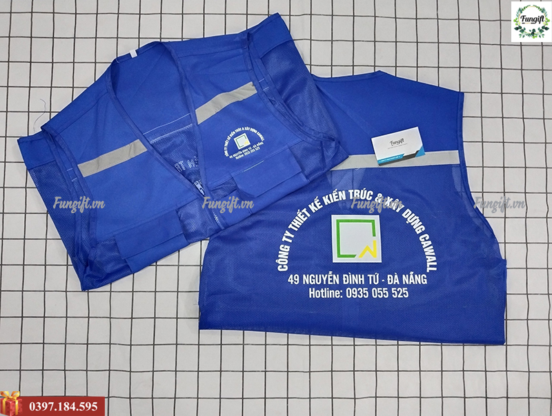 Áo gile lưới bảo hộ in logo lấy ngay