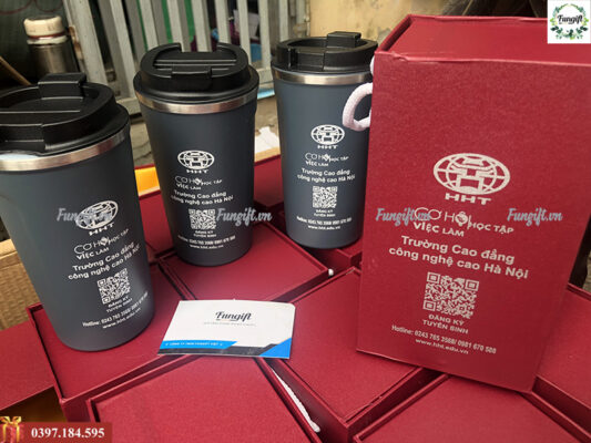 Ly giữ nhiệt cao cấp khắc logo