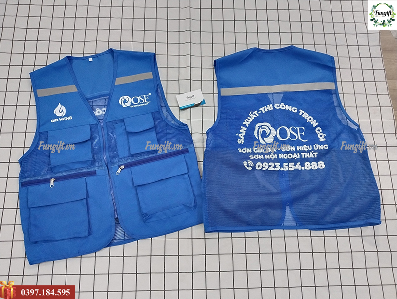Áo gile lưới phản quang