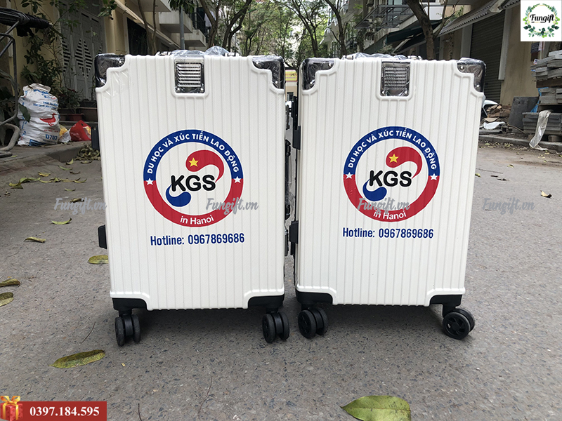 Vali kéo du lịch in logo giá rẻ Hà Nội