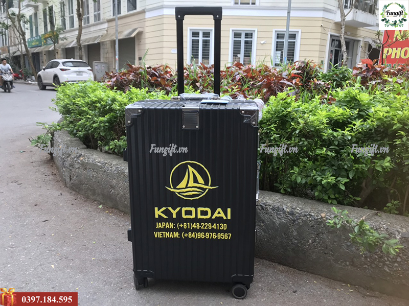 vali kéo du lịch in logo