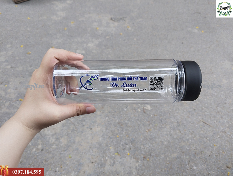 Bình nhựa in logo theo yêu cầu