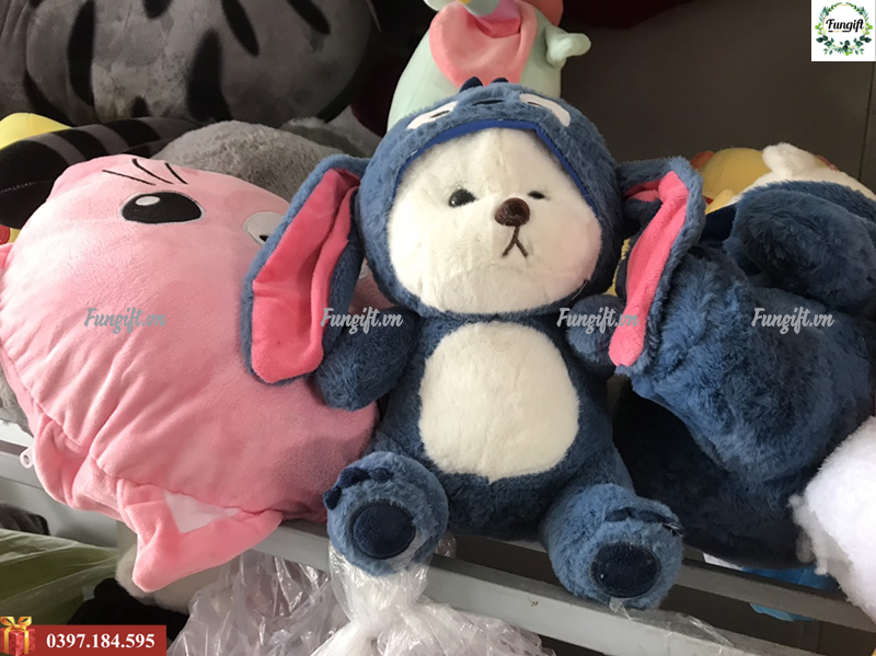 Gấu bông stitch in logo chất lượng