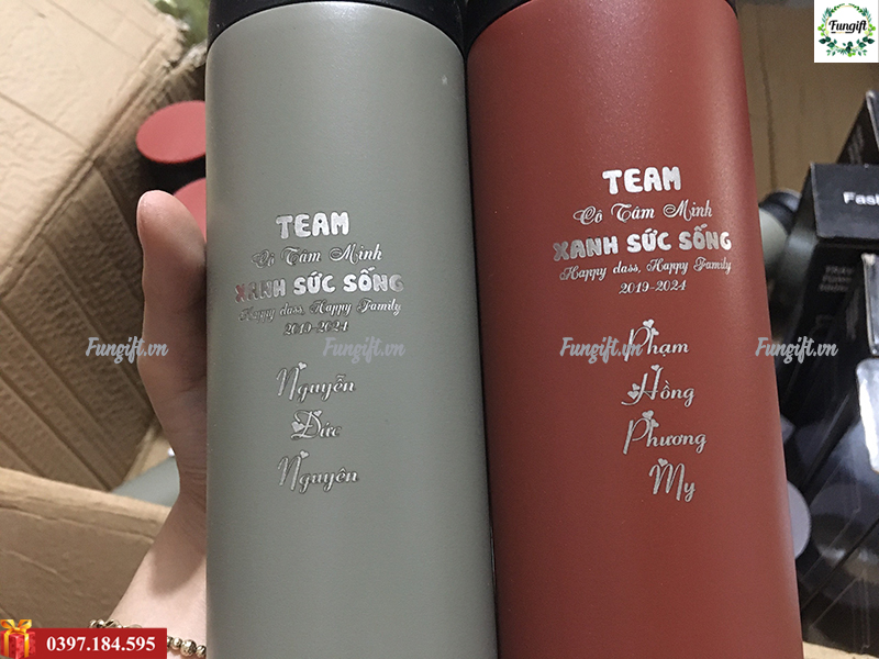 Gợi ý bình giữ nhiệt khắc tên độc đáo