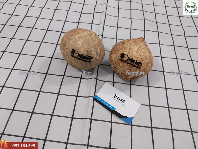 Mẫu dừa khắc chữ theo yêu cầu