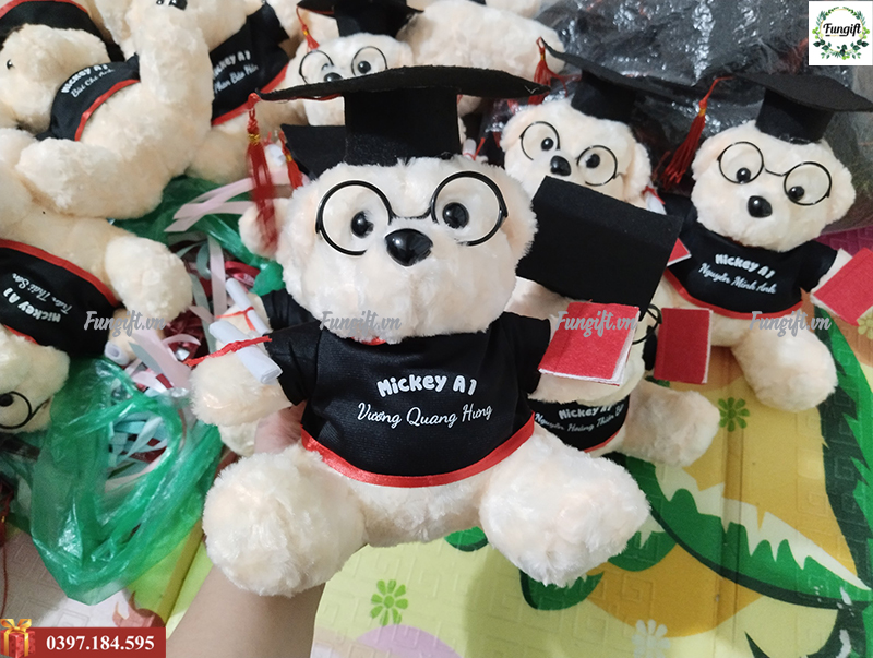 Nhận in gấu bông làm quà tặng